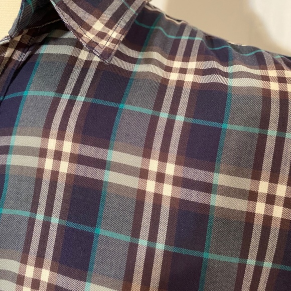 BURBERRY BRIT Mens Plaid Button Down Shirt Sz XL - Picture 2 of 13